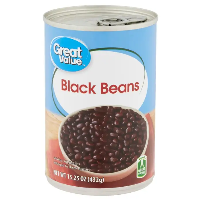 Great Value Black Beans, 15 oz Can