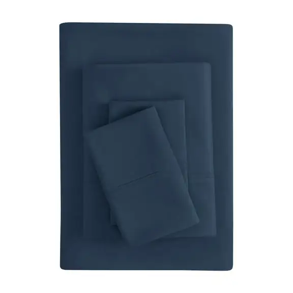 Mainstays Super Soft Brushed Microfiber Sheet Set, Queen, Blue Cove