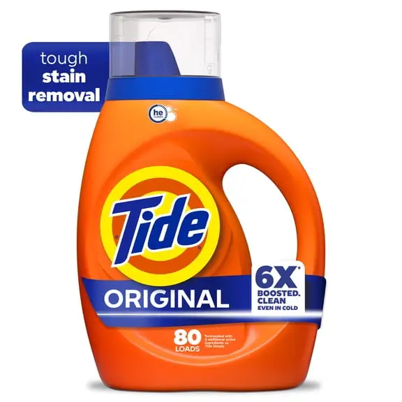 Tide Liquid Laundry Detergent, Original, 100 fl oz, HE Compatible